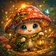 A vibrant and playful cartoon animal avatar with exaggerated features and bright colors, designed for a user profile picture.