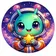 A creative and colorful unique avatar for user review representation
